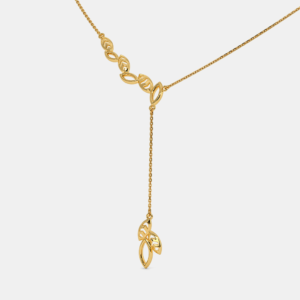 The Ariella Lariat Necklace is a certified Necklace In 22Kt Yellow Gold