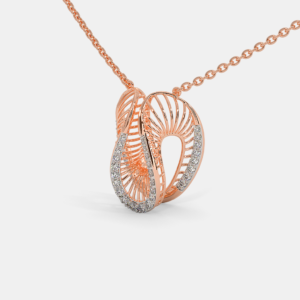 The Novaix Pendant Necklace is a certified Diamond Necklace In 18Kt Rose Gold.